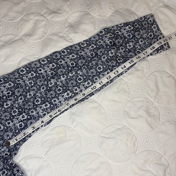 Tasso Elba navy and white floral linen button down shirt - XL - Picture 8 of 8